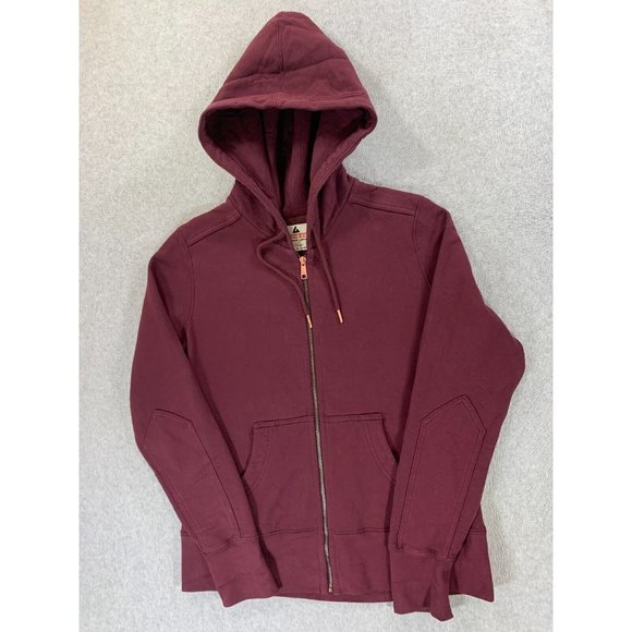 American Giant Tops - American Giant Classic Full Zip Cotton Hoodie Jacket (Women's Large) Maroon